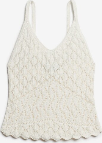 Superdry Gebreide top in Beige: voorkant