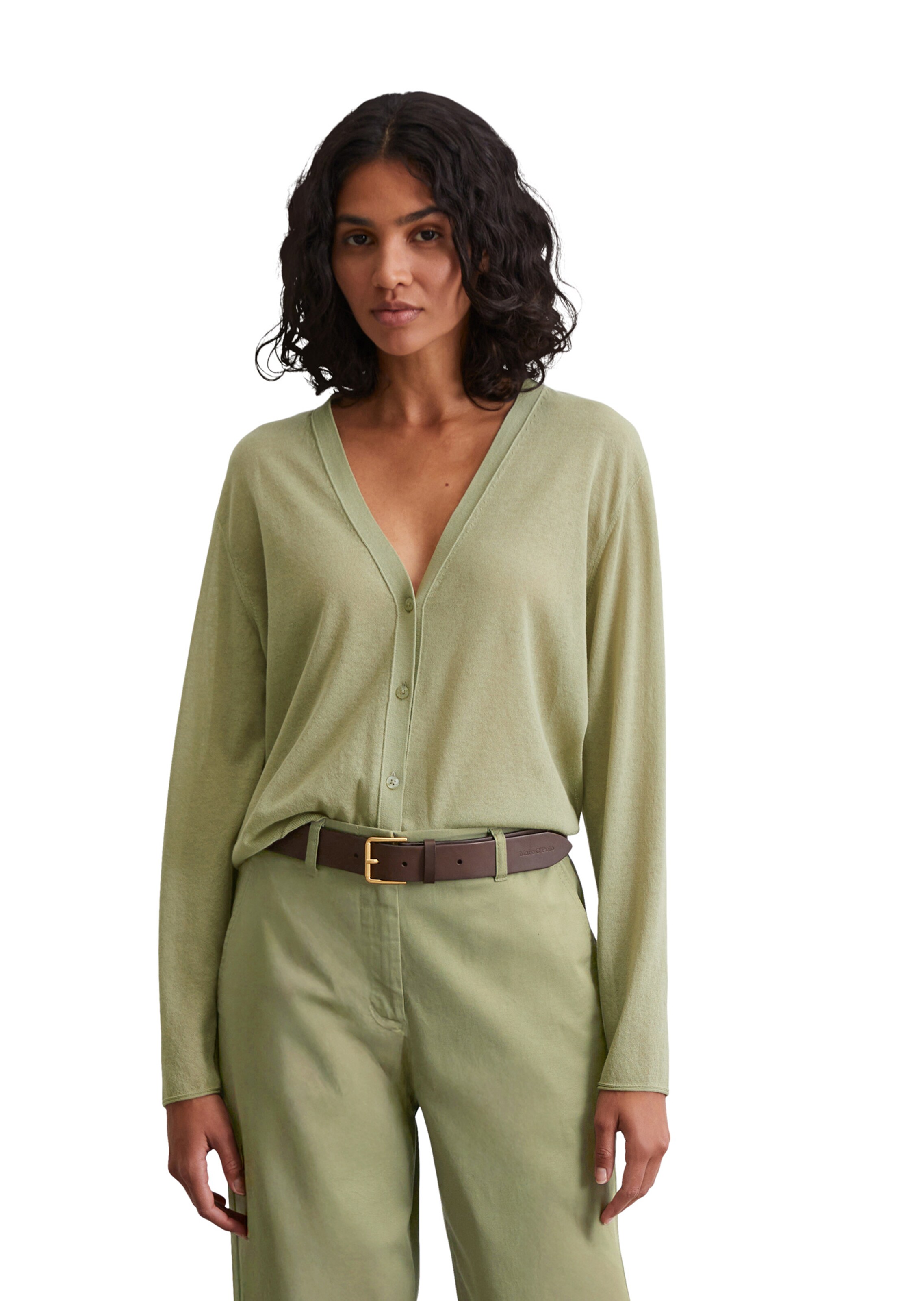 Marc O'Polo Knit cardigan in Green: front
