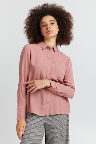 ICHI Blouse 'MAIN' in Pink: front