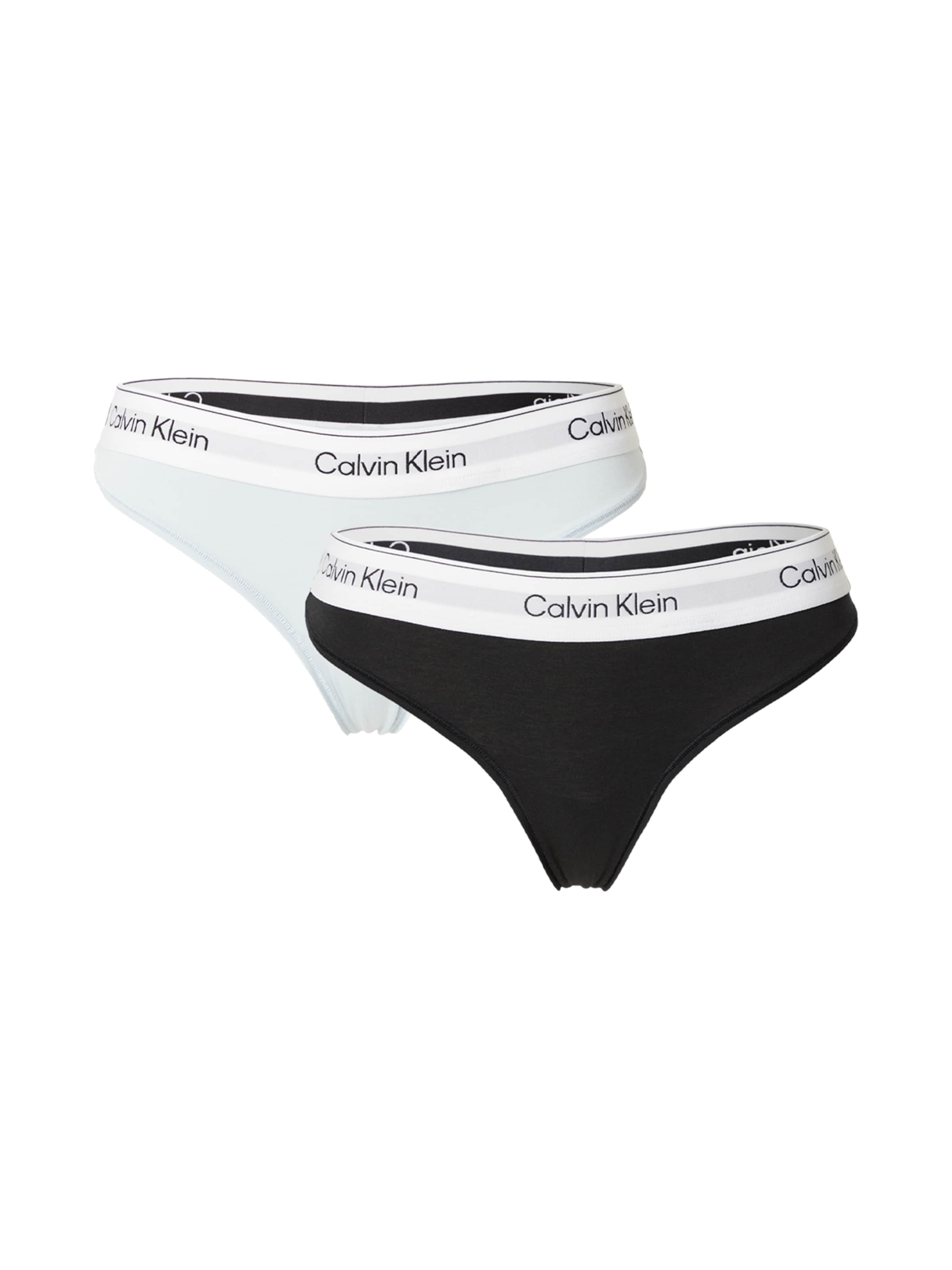 Calvin Klein Underwear Thong in Green: front