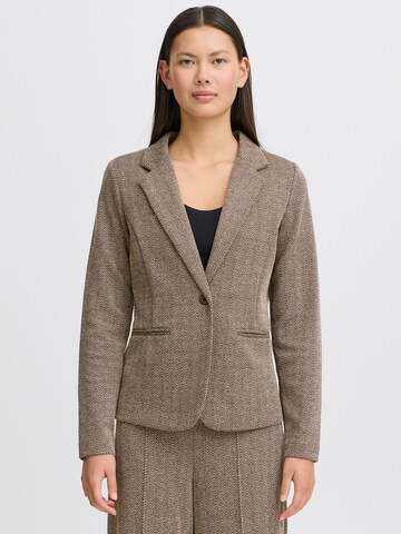 ICHI - Blazer 'KATE' en marrón: frente