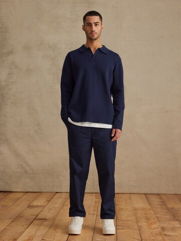 DAN FOX APPAREL Pullover 'Jaron' in Blau