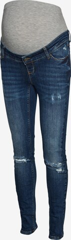 MAMALICIOUS Slimfit Jeans in Blau: predná strana