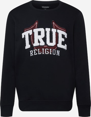 True Religion Sweatshirt in Schwarz: predná strana