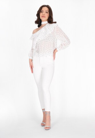 faina Blouse in Wit