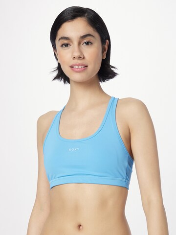 ROXY Bralette Sports Bra 'SEE THE GOOD' in Blue: front