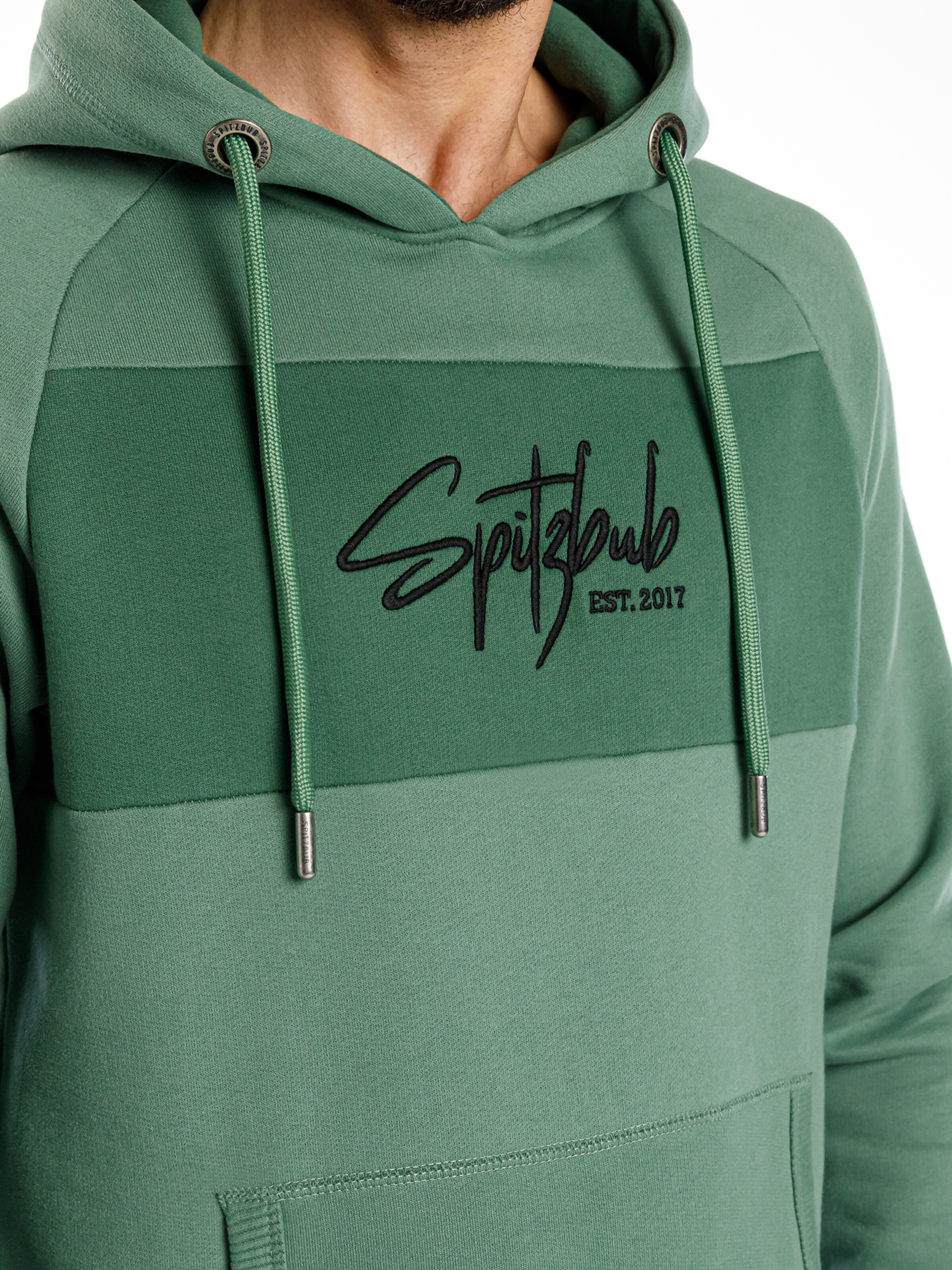 SPITZBUB Sweatshirt 'Street Unframed' in Grün