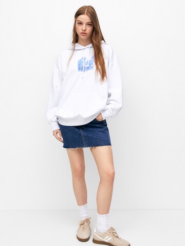 Pull&Bear Sweatshirt in White