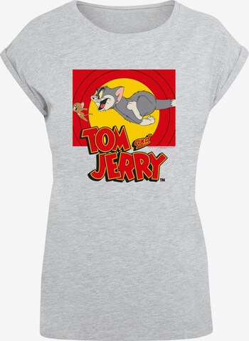 ABSOLUTE CULT T-Shirt 'Tom And Jerry - Chase Scene' in Grau: predná strana