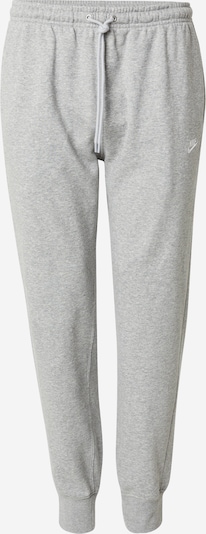 Nike Sportswear Housut 'Club Fleece' värissä harmaa / valkoinen, Tuotenäkymä