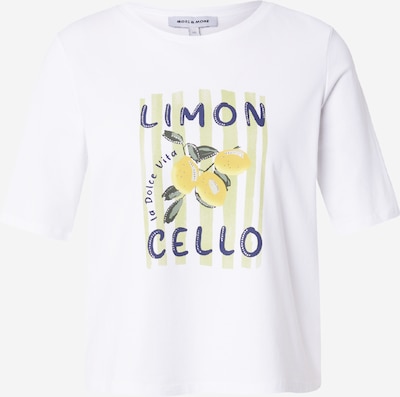 MORE & MORE Majica 'Limoncello' u žuta / maslinasta / pastelno zelena / bijela, Pregled proizvoda