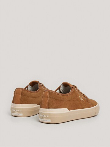 Pepe Jeans Sneakers laag 'Ben' in Bruin