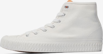 Bianco High-Top Sneakers in White: front