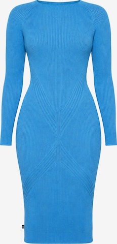 Süel knitwear Strickkleid 'Gabi' in Blau: Vorderseite