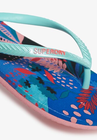 Tongs Superdry en bleu