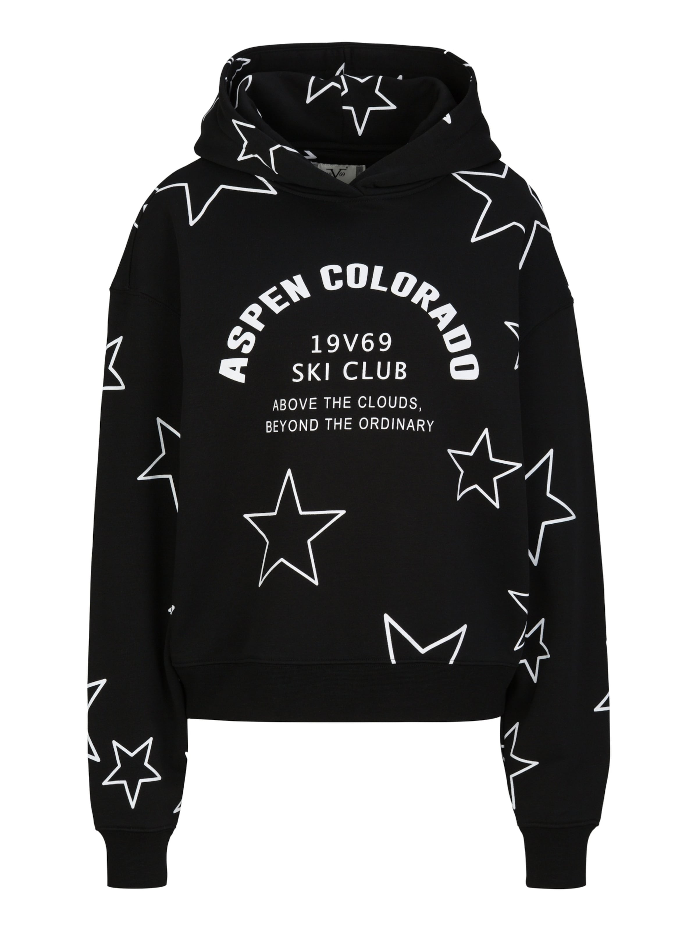 19V69 ITALIA - Sudadera 'Kara Wintersports' en negro: frente