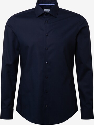 Coupe slim Chemise business SEIDENSTICKER en bleu : devant