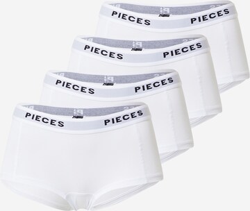 PIECES Boyshorts in White: front