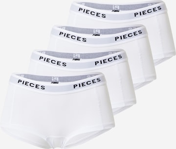 PIECES Boyshorts in White: front