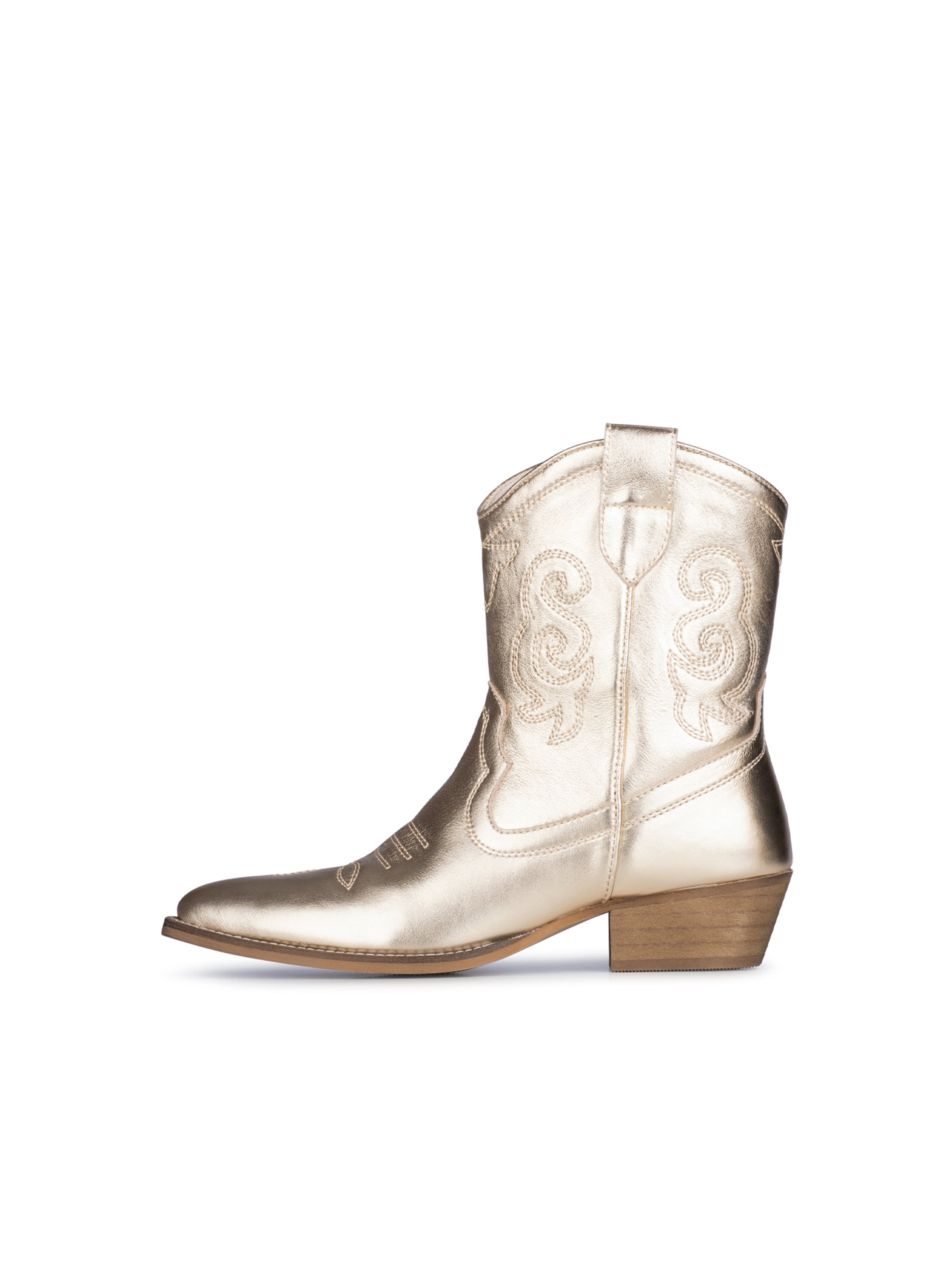 Bottes de cowboy 'Moco' PS Poelman en or : devant