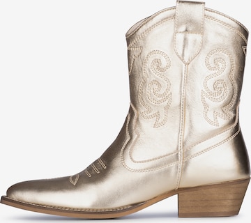Bottes de cowboy 'Moco' PS Poelman en or : devant