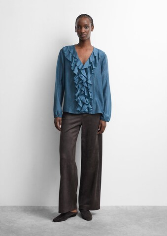 COMMA Bluse in Blau