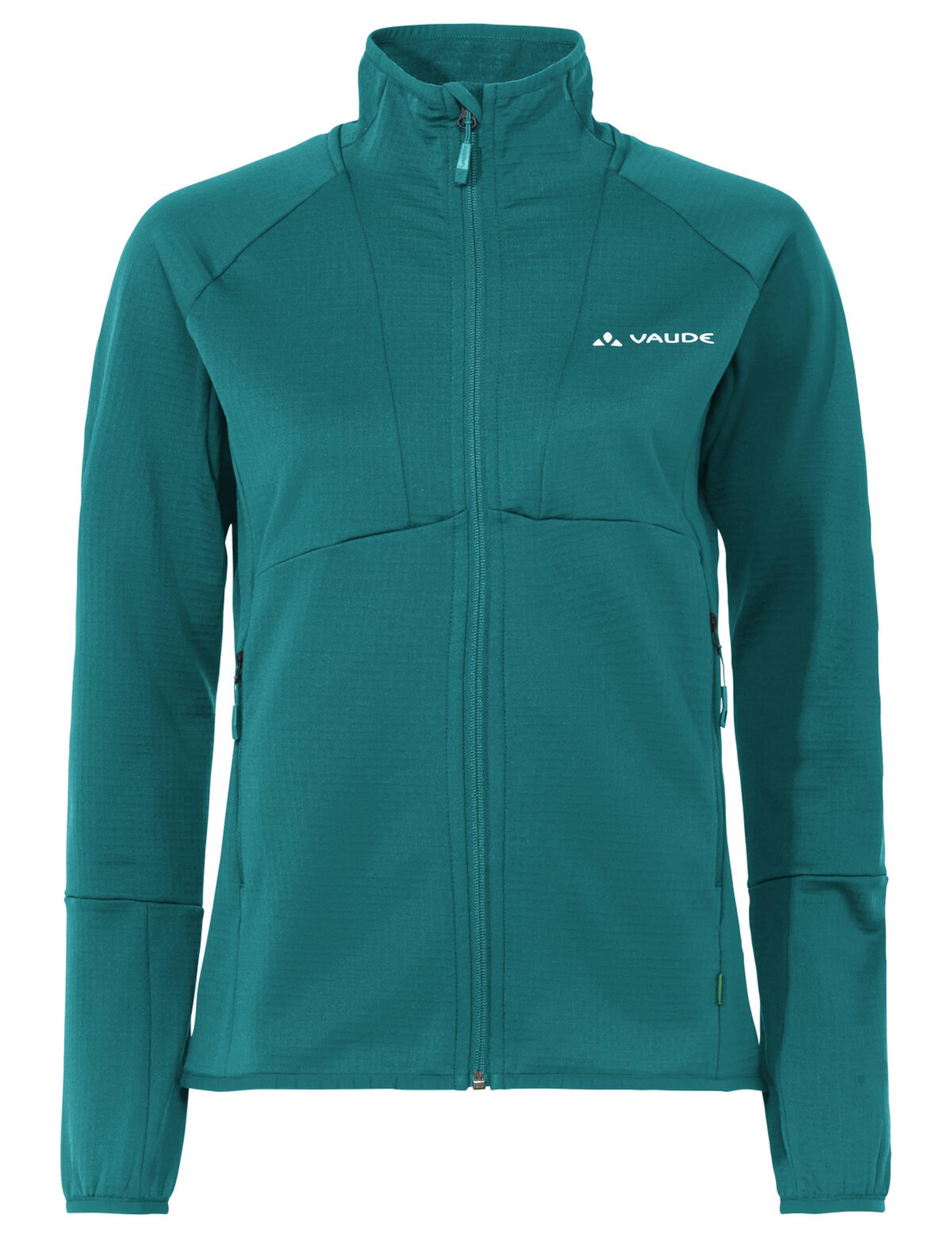 VAUDE Funktionsfleecejacke 'Monviso' in Grün: Vorderseite