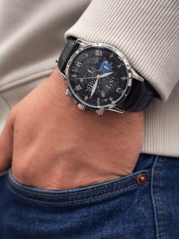 S&T Design Analog Watch 'MANSA LUX' in Black