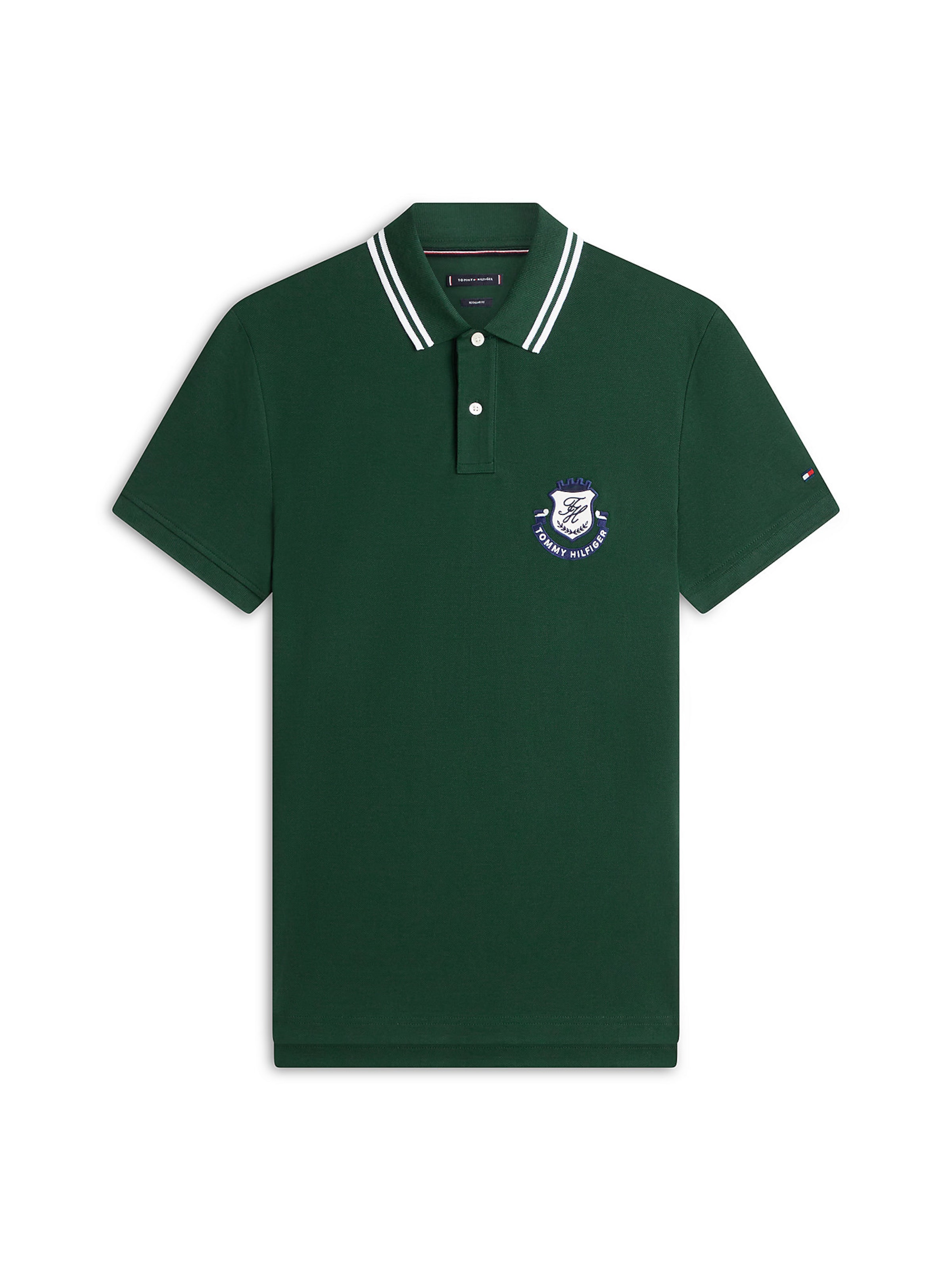 TOMMY HILFIGER Poloshirt in Grün: Vorderseite