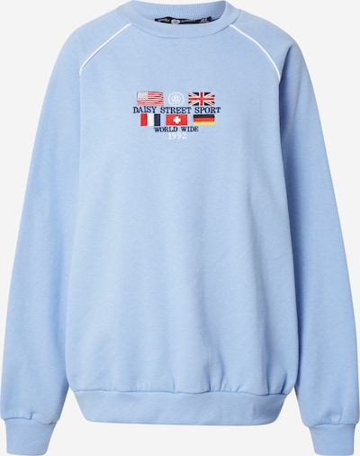 Daisy Street Sweatshirt 'LEAH' in Light blue / Yellow / Red / Black / White, Item view