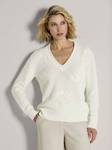 Pull-over MADELEINE en blanc : devant