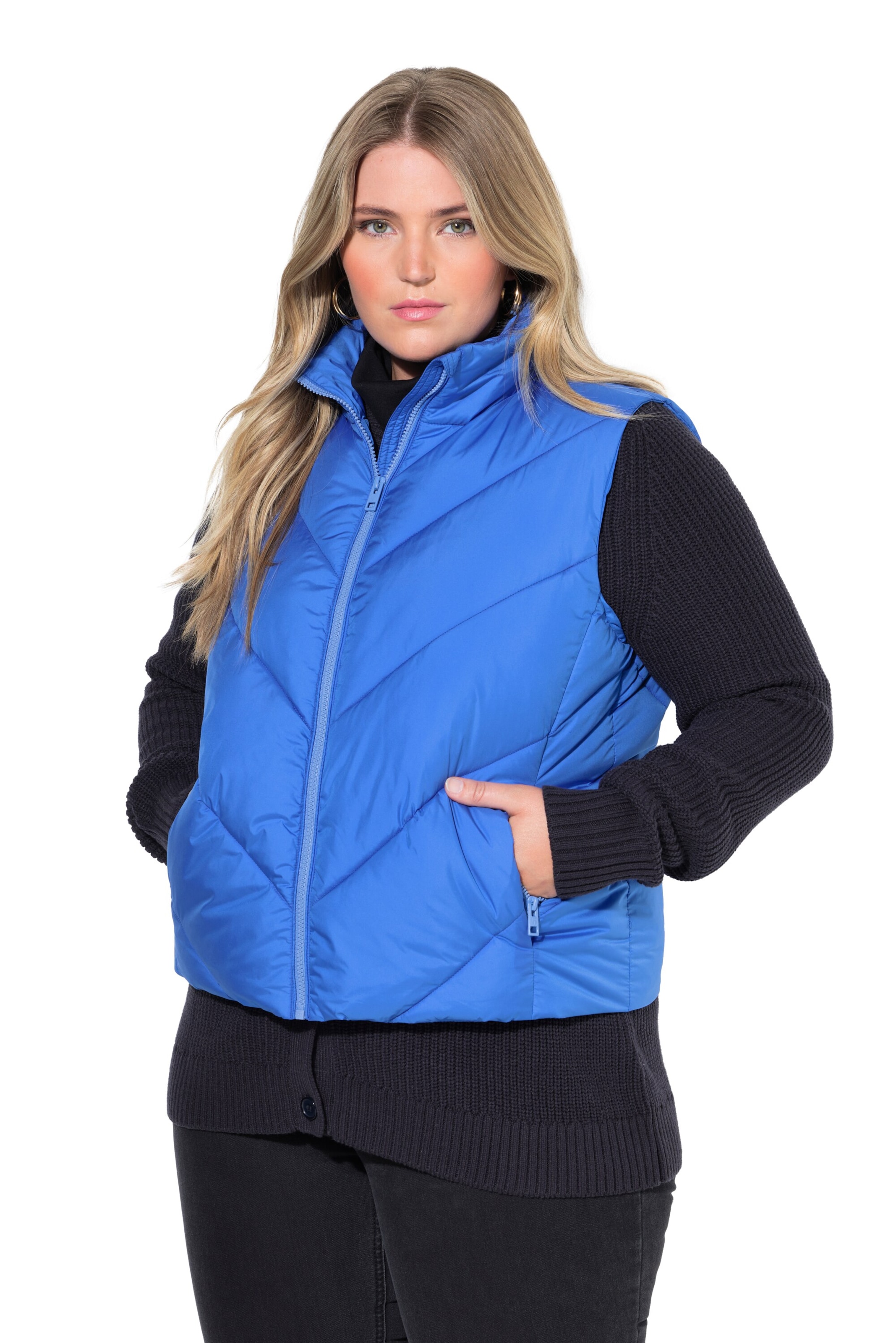 Ulla Popken Vest in Blue: front