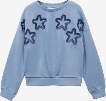 Sweat-shirt 'ESTRELLA' MANGO KIDS en bleu : devant