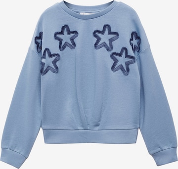 MANGO KIDS Sweatshirt 'ESTRELLA' in Blauw: voorkant