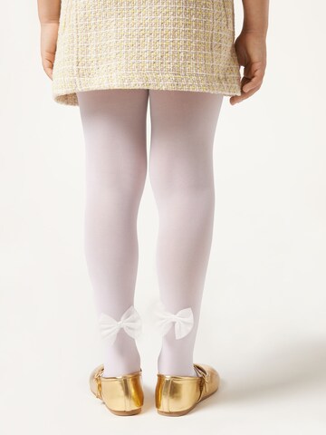 CALZEDONIA Tights with bows in Weiß