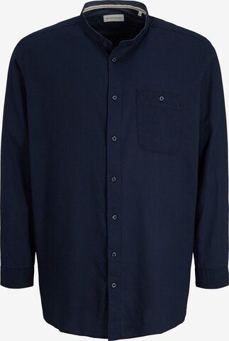 TOM TAILOR Men + Button Up Shirt in Blue: front