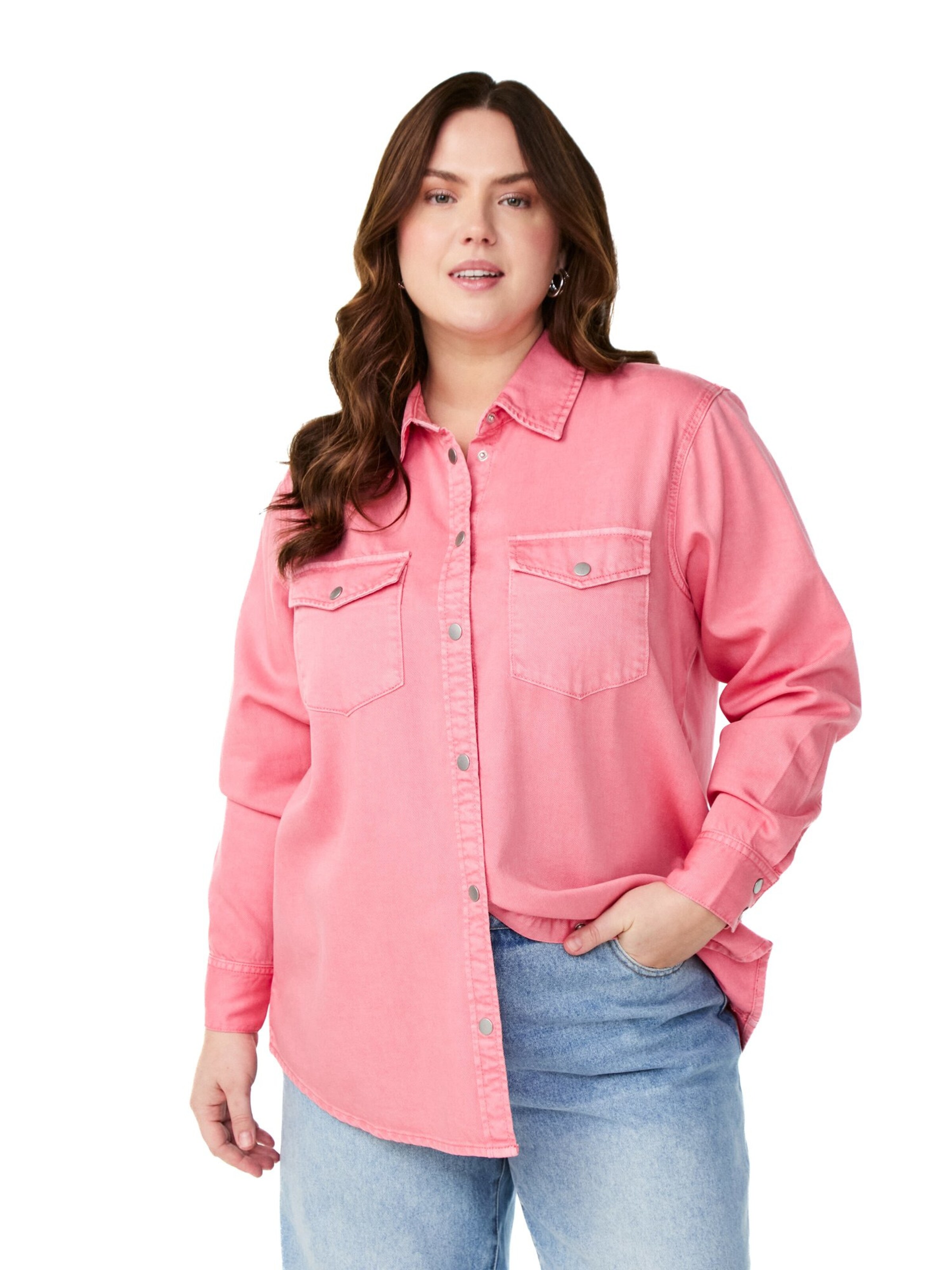 Zizzi Blúzka 'Cadami' - Ružová: predná strana