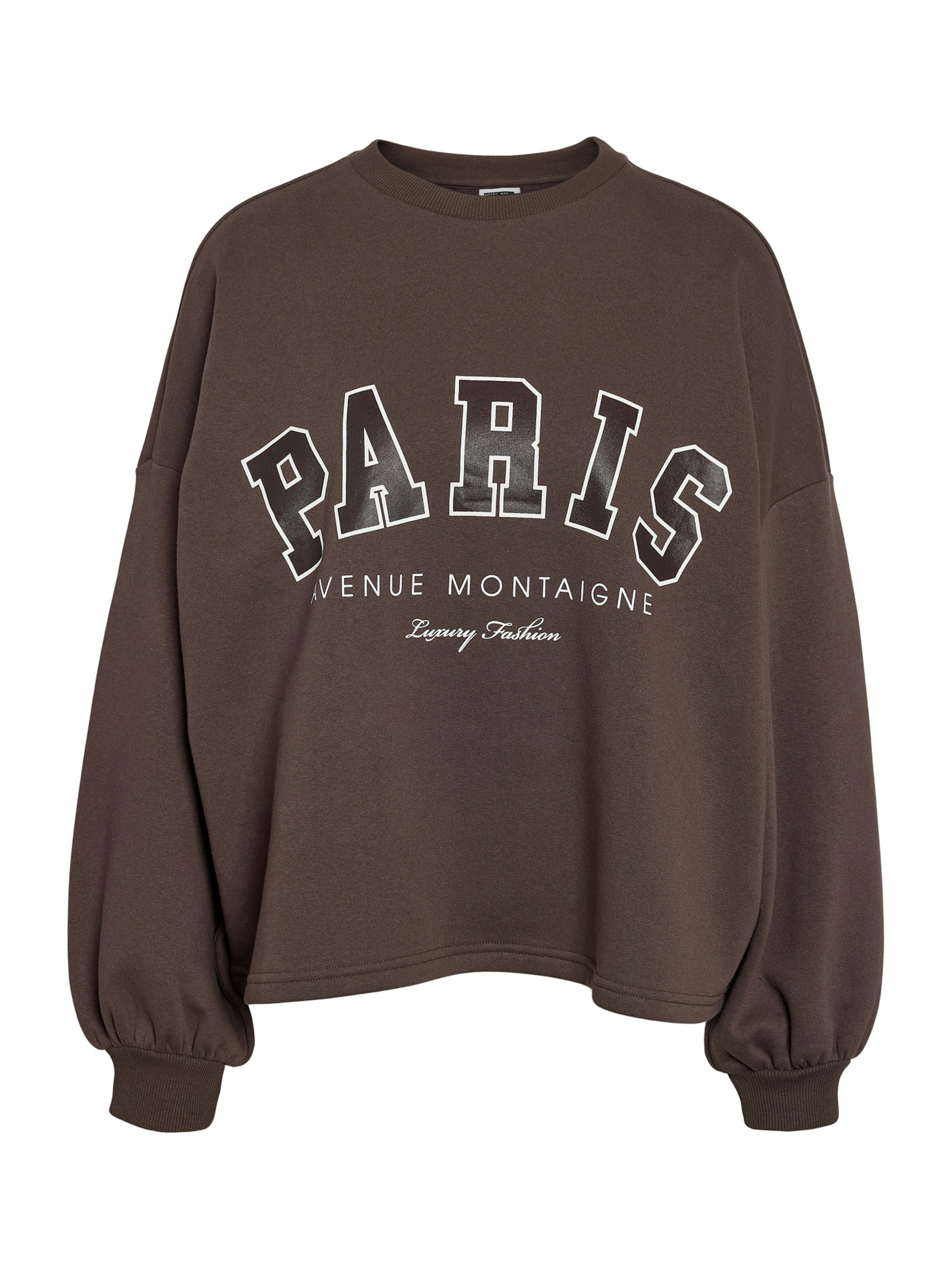 Sweat-shirt Noisy may en marron : devant
