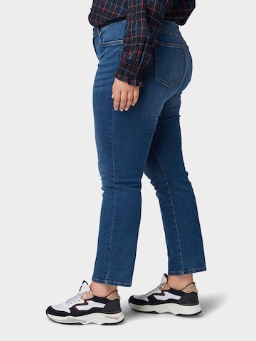 Tom Tailor Women + Slimfit Jeans i blå