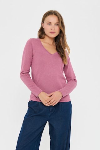 SAINT TROPEZ Pullover in Pink: Vorderseite