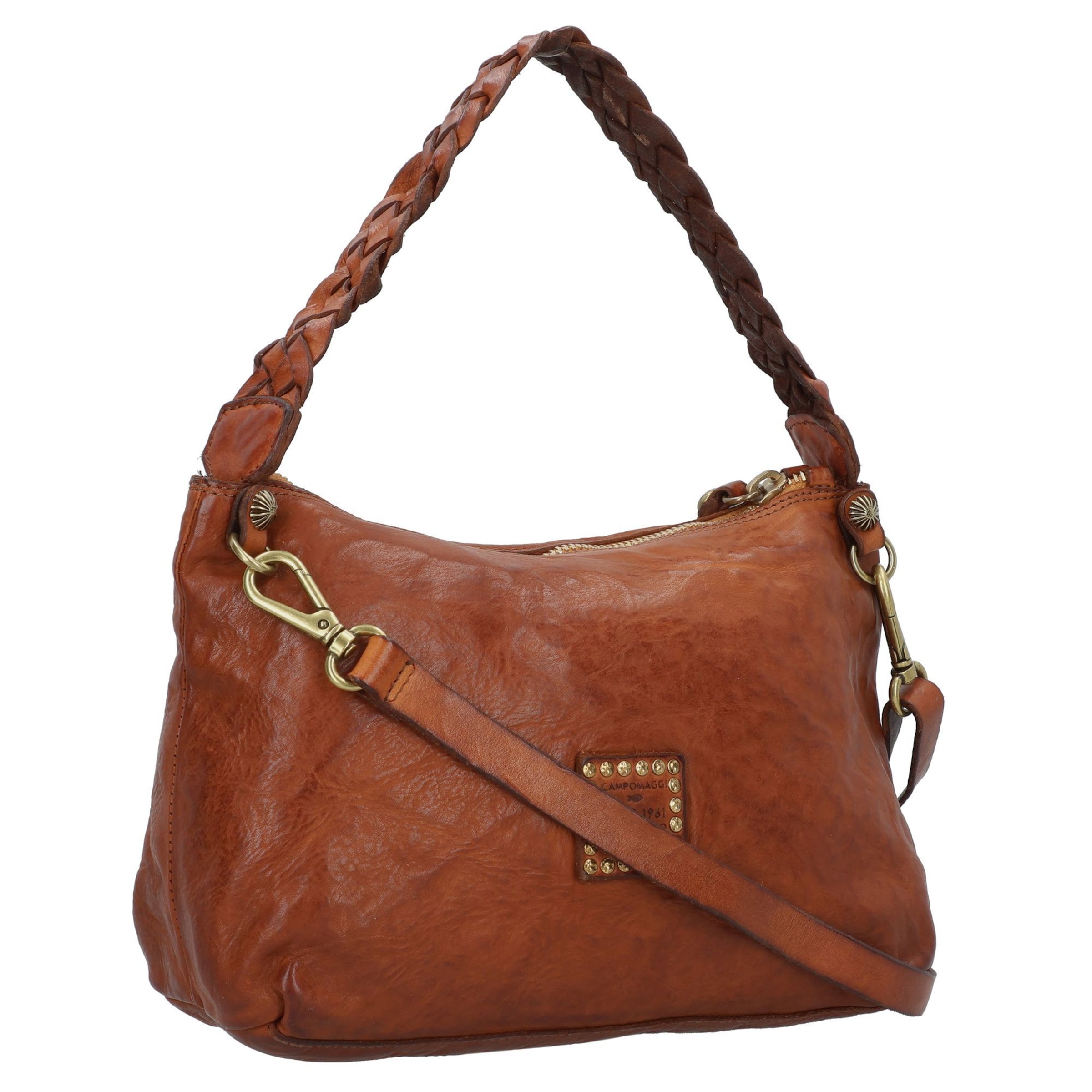 Campomaggi Shoulder Bag 'Bice' in Brown: front
