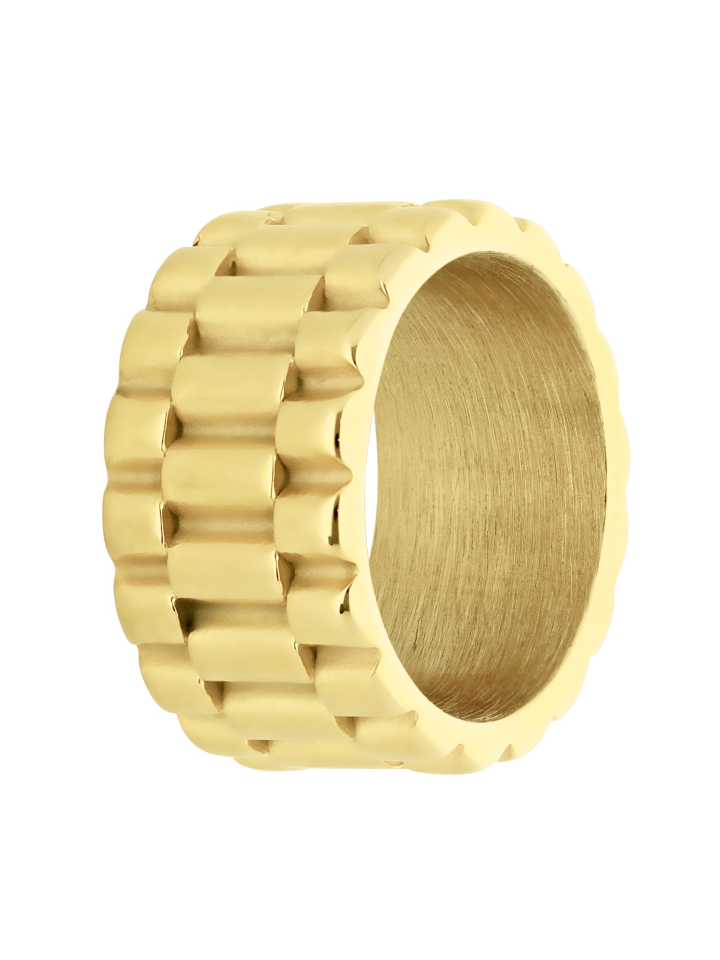 Lucardi Ring in Goud: voorkant