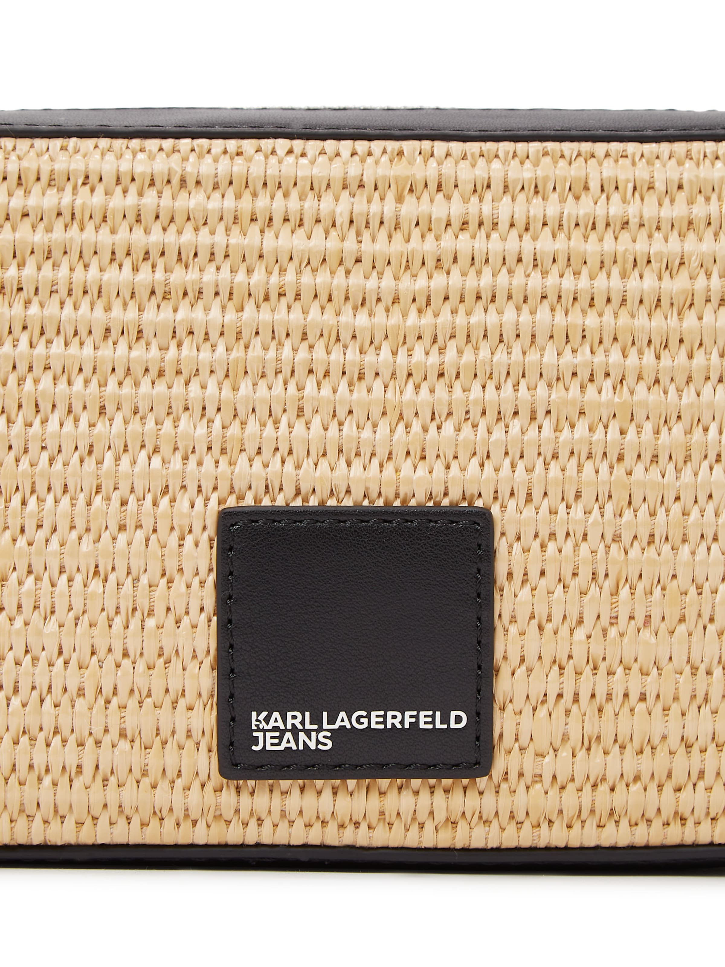KARL LAGERFELD JEANS Skuldertaske i beige