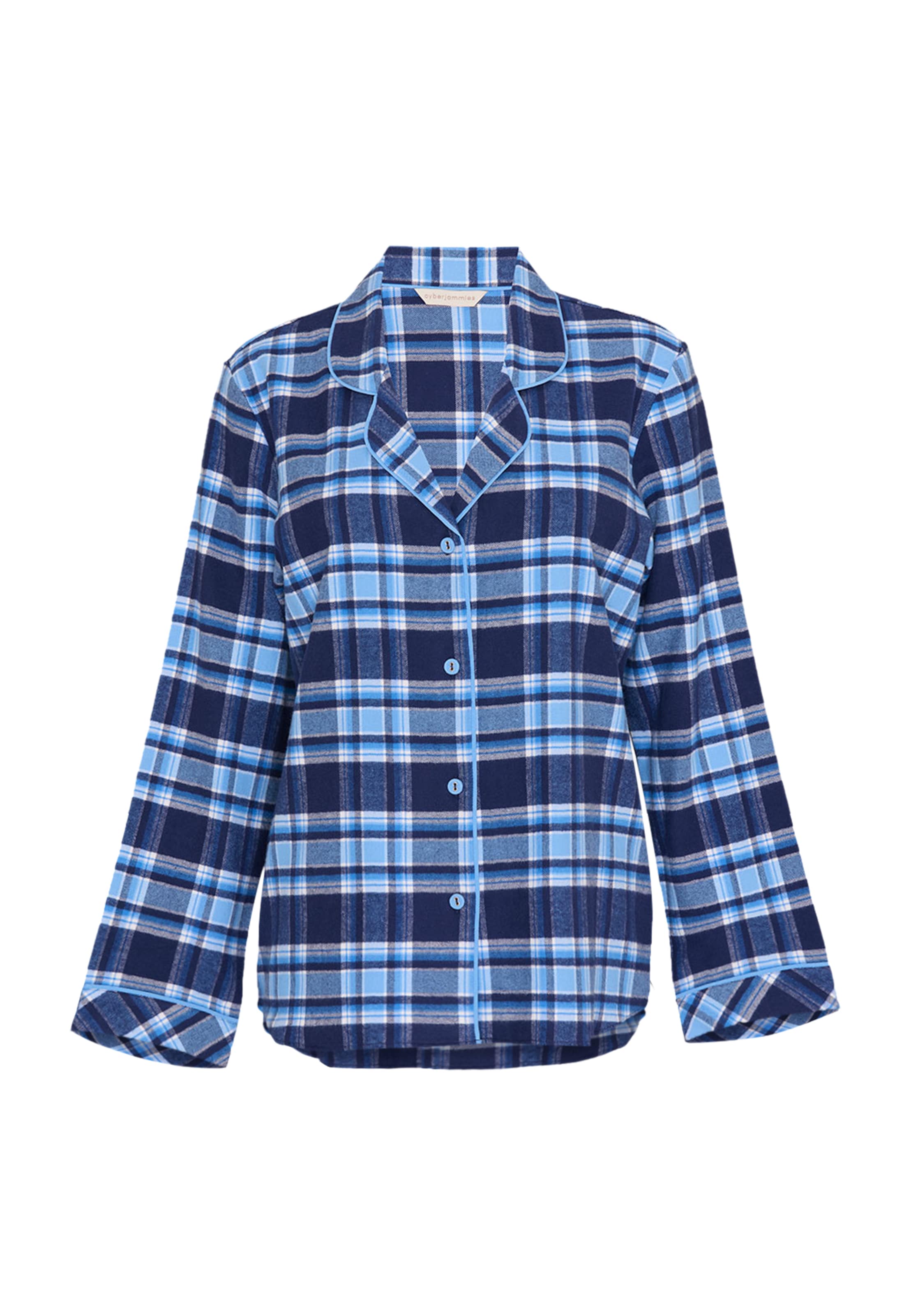 Cyberjammies - Camiseta para dormir ' Frosted Forest ' en azul: frente