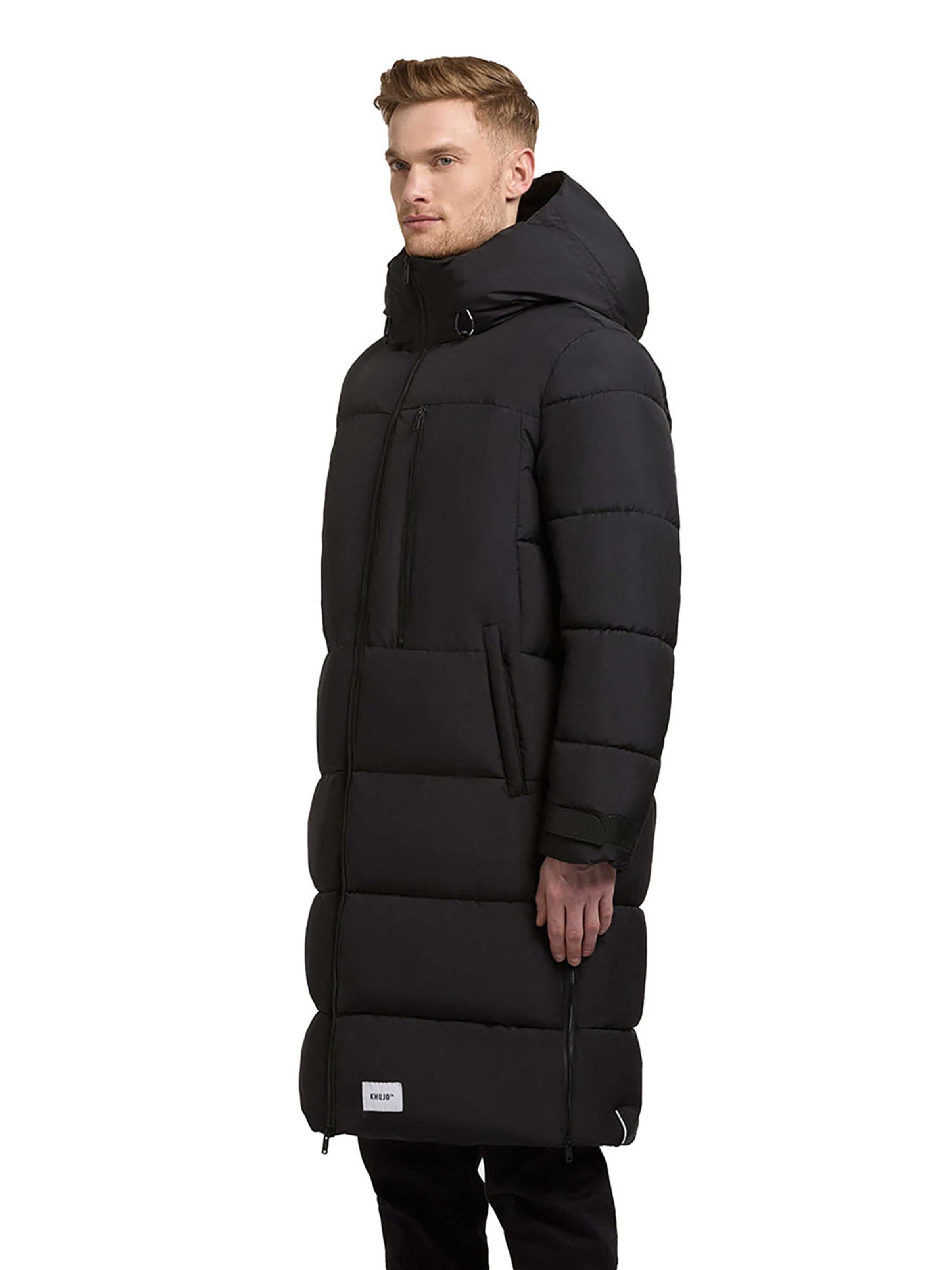 khujo Winter Jacket 'Siram2' in Black