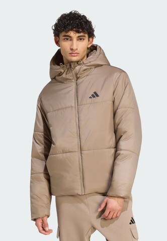 Veste de sport 'Essentials' ADIDAS SPORTSWEAR en beige : devant
