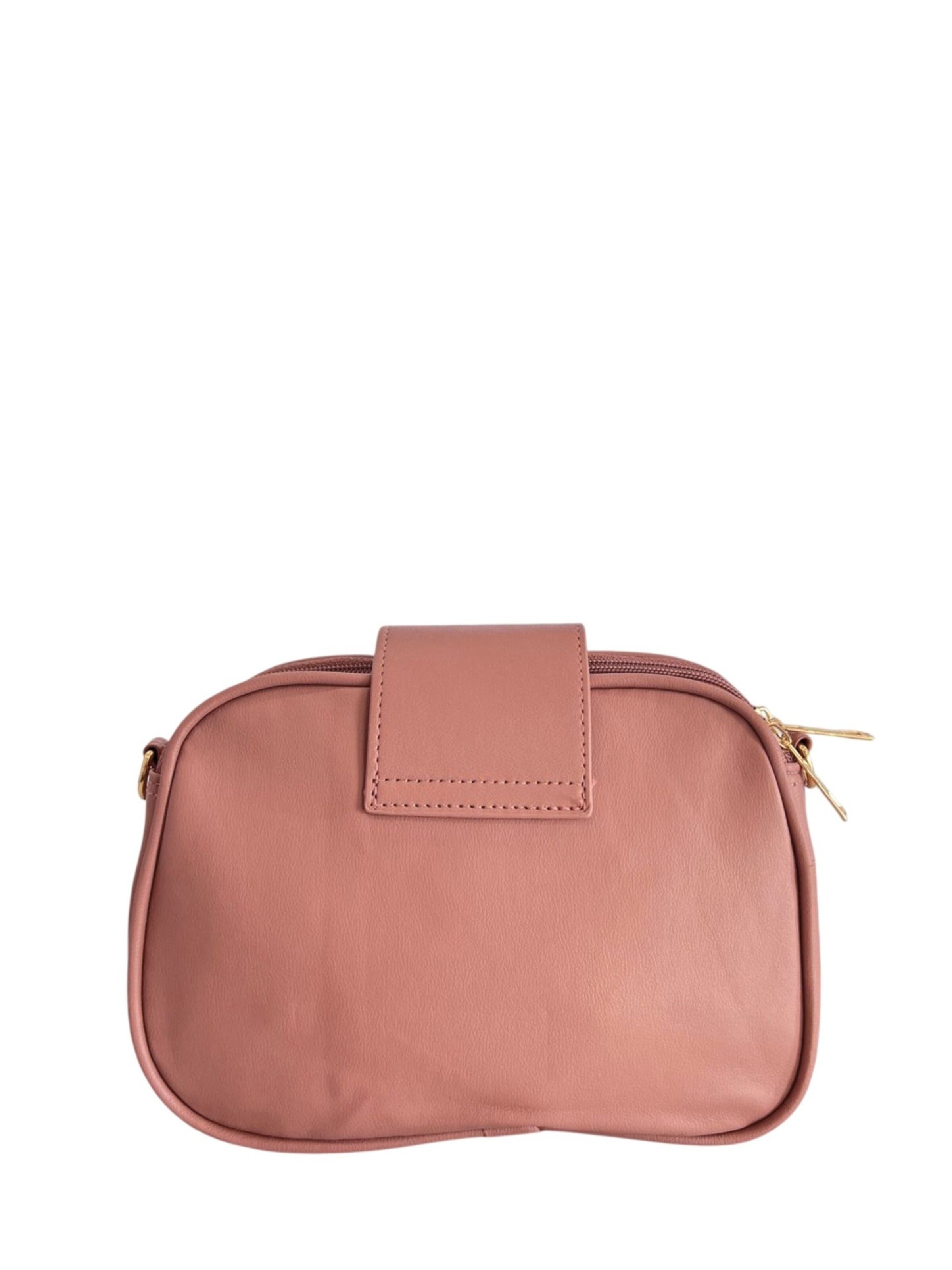 Borsa a spalla 'Borsa a Mano Donna Ecopelle Vegan - Chiusura Zip e Tracolla' di Baldinini Trend in rosa