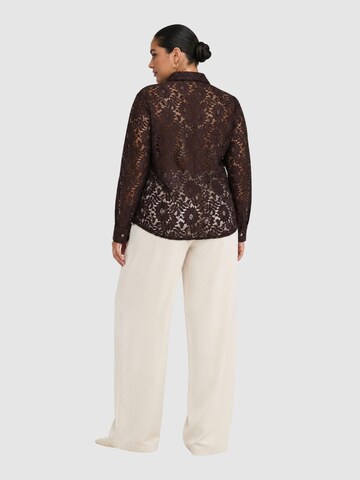 ONLY Carmakoma Shirt '15380942' in Brown