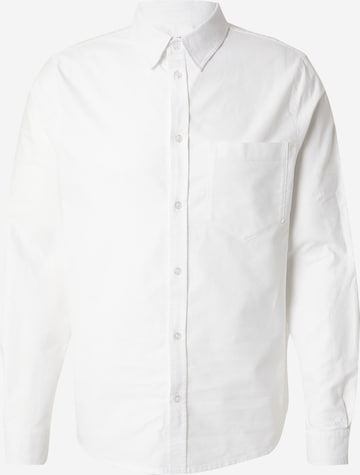 Regular fit Camicia business 'Essential' di DAN FOX APPAREL in bianco: frontale
