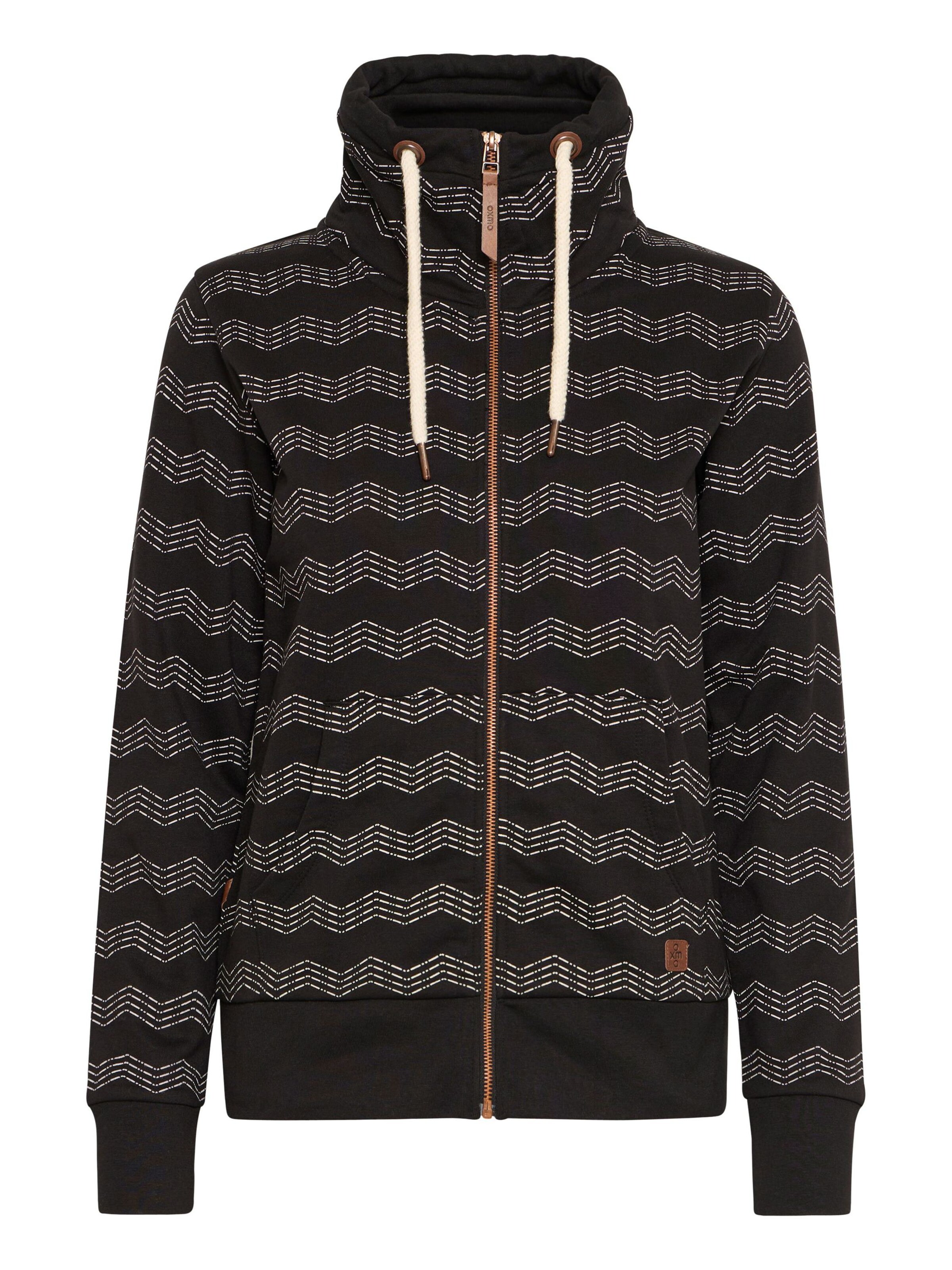 Oxmo - Cárdigan 'Vanta' en negro: frente